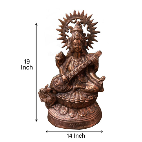 Bronze Saraswathi Devi Idol